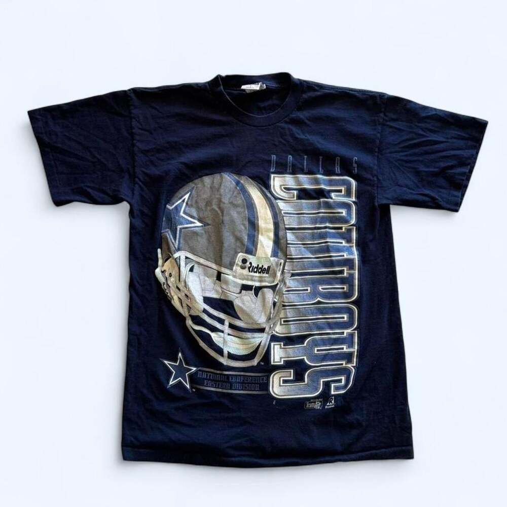 Vintage Dallas Cowboys helmet tee nfl football y2k sportswear